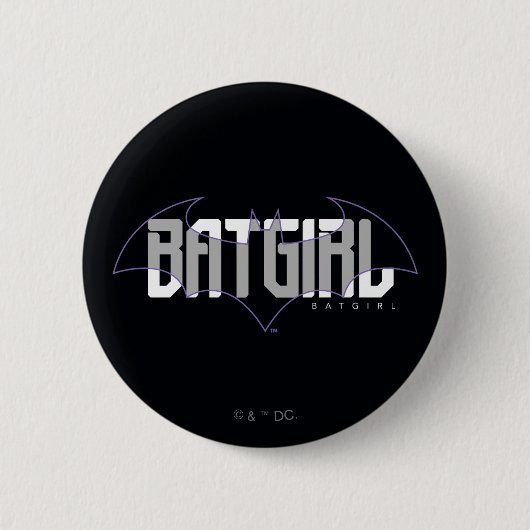 Batgirl Hi-Tech Name Grafik Button (Vorderseite)
