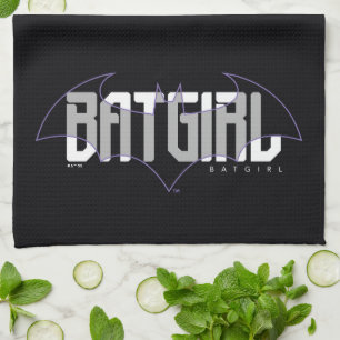 Batgirl Hi-Tech Name Grafik Geschirrtuch