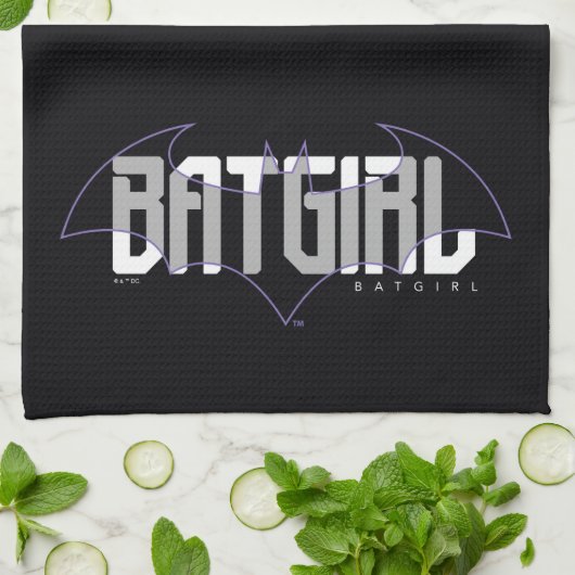 Batgirl Hi-Tech Name Graphic Geschirrtuch (Gefaltet)