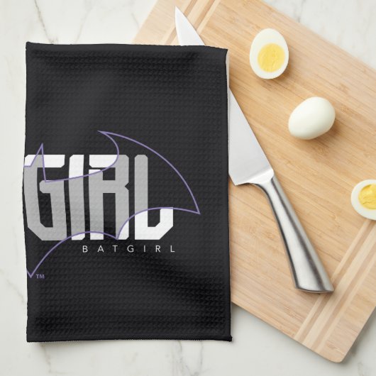 Batgirl Hi-Tech Name Graphic Geschirrtuch (Viertel Falte)