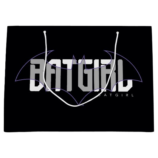 Batgirl Hi-Tech Name Graphic Große Geschenktüte (Vorderseite)