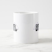 Batgirl Hi-Tech Name Graphic Jumbo-Tasse (Vorderseite)