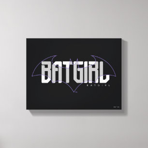 Batgirl Hi-Tech Name Graphic Leinwanddruck