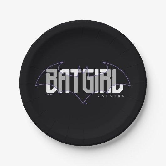 Batgirl Hi-Tech Name Graphic Pappteller (Vorderseite)