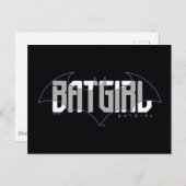 Batgirl Hi-Tech Name Graphic Postkarte (Vorne/Hinten)