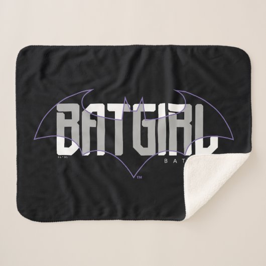Batgirl Hi-Tech Name Graphic Sherpadecke (Vorderseite (Horizontal))