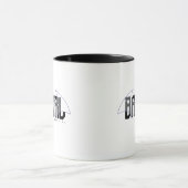 Batgirl Hi-Tech Name Graphic Tasse (Zentrum)