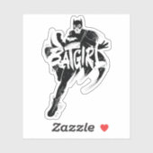 Batgirl Ink Brush Name Aufkleber (Blatt)