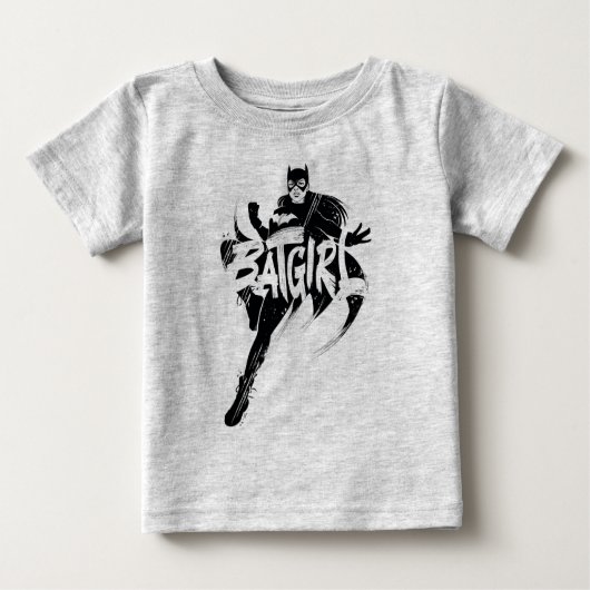 Batgirl Ink Brush Name Baby T-shirt (Vorderseite)