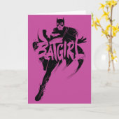 Batgirl Ink Brush Name Karte (Gelbe Blume)