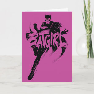 Batgirl Ink Brush Name Karte