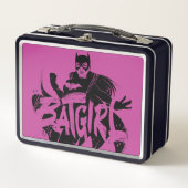 Batgirl Ink Brush Name Metall Brotdose (Vorderseite)