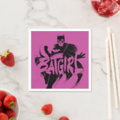 Batgirl Ink Brush Name Serviette (Beispiel)