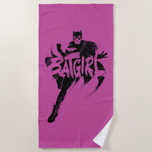 Batgirl Ink Brush Name Strandtuch