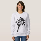 Batgirl Ink Brush Name Sweatshirt (Vorne ganz)
