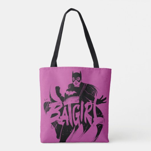 Batgirl Ink Brush Name Tasche (Rückseite)