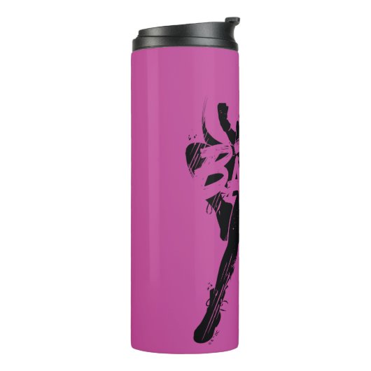 Batgirl Ink Brush Name Thermosbecher (Nach links gedreht)