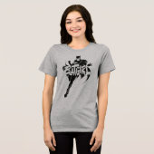 Batgirl Ink Brush Name Tri-Blend Shirt (Vorderseite voll)