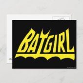 Batgirl-Logo Postkarte (Vorne/Hinten)