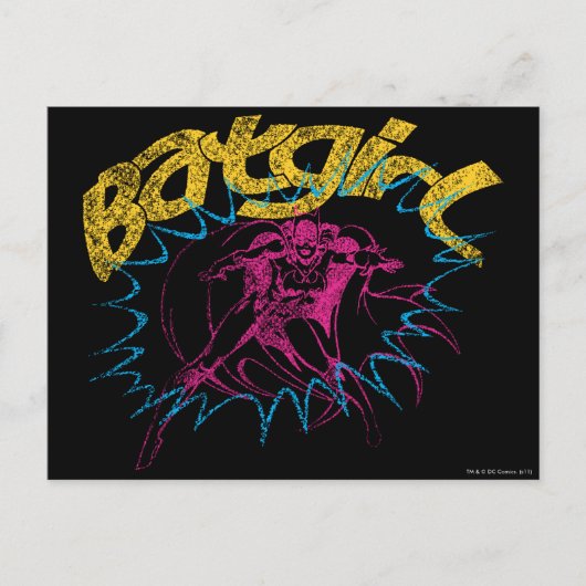 Batgirl Power Postkarte (Vorderseite)