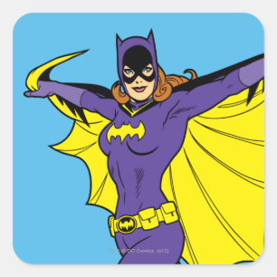 Batgirl Quadratischer Aufkleber