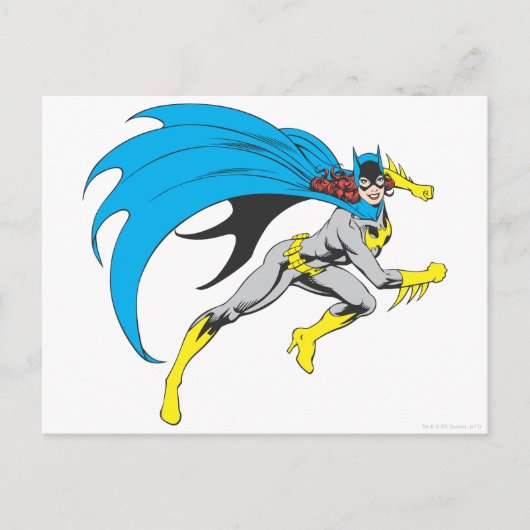 Batgirl Runs Postkarte (Vorderseite)