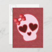 Batgirl Skull mit Bow Postkarte (Vorne/Hinten)