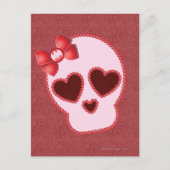 Batgirl Skull mit Bow Postkarte (Vorderseite)