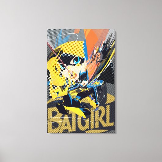 Batgirl Swinging Kick Leinwanddruck (Vorderseite)