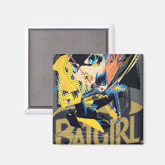 Batgirl Swinging Kick Magnet (Vorderseite/Rückseite)