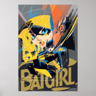 Batgirl Swinging Kick Poster