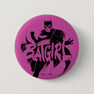 Batgirl-Tuschpinsel-Name Button