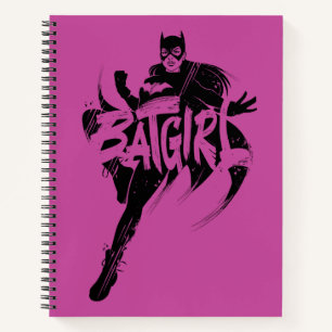 Batgirl-Tuschpinsel-Name Notizblock