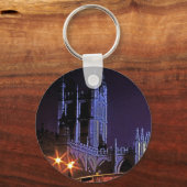 Bath Abbey at Night, Somerset, England, UK (2) Schlüsselanhänger (Vorderseite)