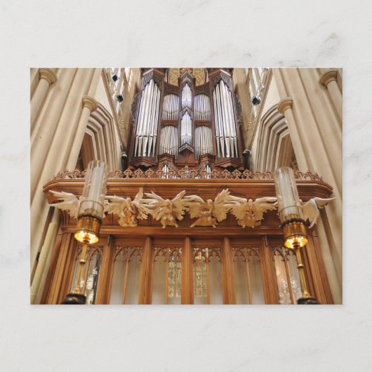 Bath Abbey England Pipe Organ Postkarte (Vorderseite)