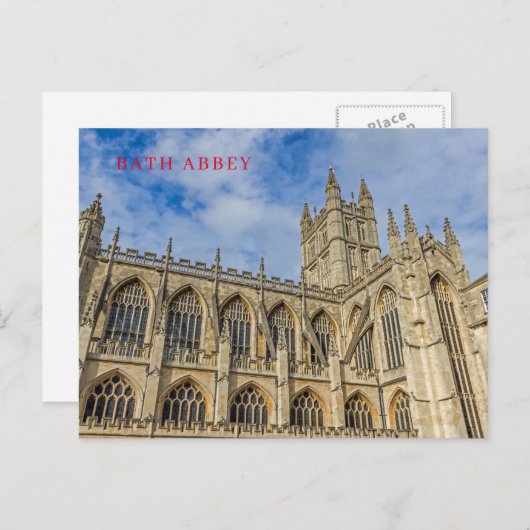Bath Abbey View Postkarte (Vorne/Hinten)