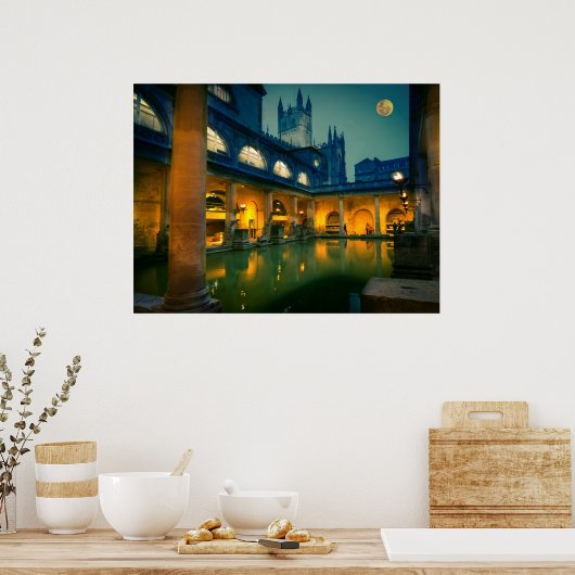 Bath at night poster (Küche)