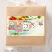 Bath & Body Product Label - Blume mit Honigbienen (Insitu)