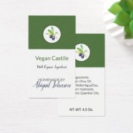 Bath & Body Soap Packaging Olive Oil Gift Tag