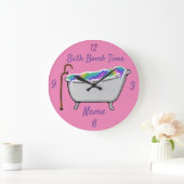 Bath Bomb Babe Thunder_Cove Große Wanduhr (Zuhause)