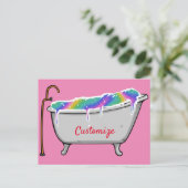 Bath Bomb Babe Thunder_Cove Postkarte (Stehend Vorderseite)