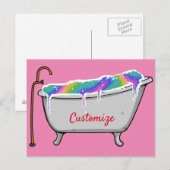 Bath Bomb Babe Thunder_Cove Postkarte (Vorne/Hinten)