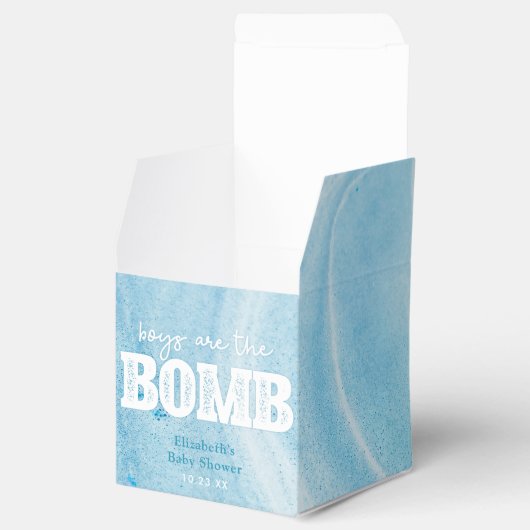 Bath Bomb Baby Dusche Geschenkschachtel (Geöffnet)