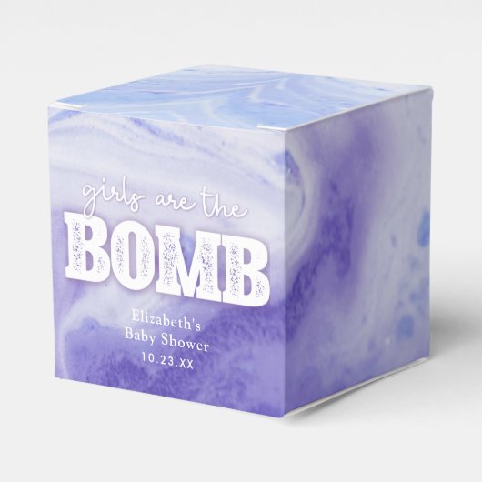 Bath Bomb Baby Dusche Geschenkschachtel (Vorderseite)