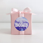 Bath Bomb Baby Dusche Gevor Tag Runder Aufkleber