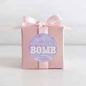 Bath Bomb Baby Dusche Runder Aufkleber