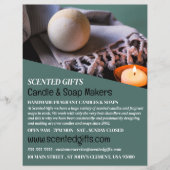 Bath Bomb & Candle, Candle & Soap Maker Werbung Flyer (Vorne)