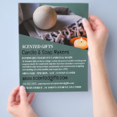 Bath Bomb & Candle, Candle & Soap Maker Werbung Flyer (Hand)