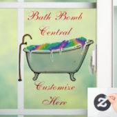 Bath Bomb Central Thunder_Cove Fensteraufkleber (Zuhause)