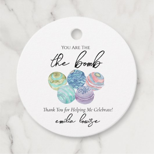 Bath Bomb Fevor Tags Geschenkanhänger (Vorderseite)